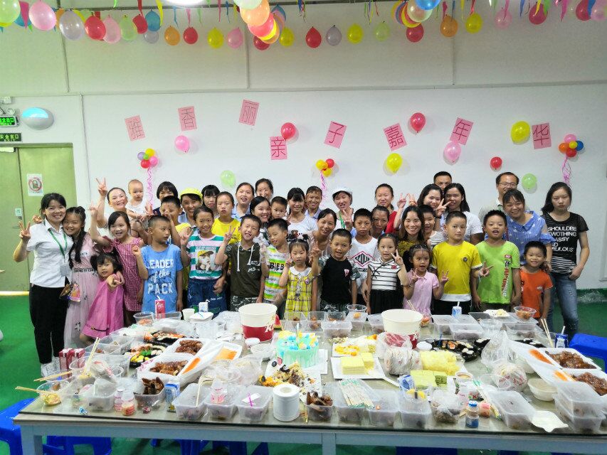 當(dāng)生產(chǎn)旺季迎來小候鳥，雅香麗百忙之中為員工舉辦親子活動
